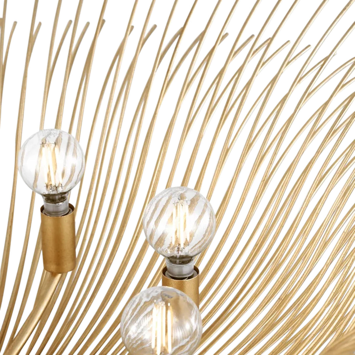 Zelda Oversized Chandelier 42", Gilded Brass