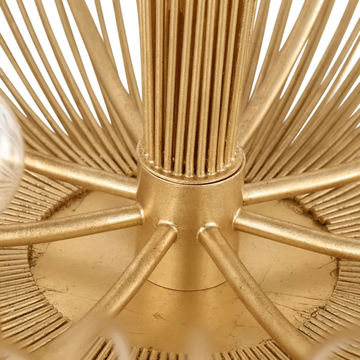 Zelda Oversized Chandelier 42", Gilded Brass