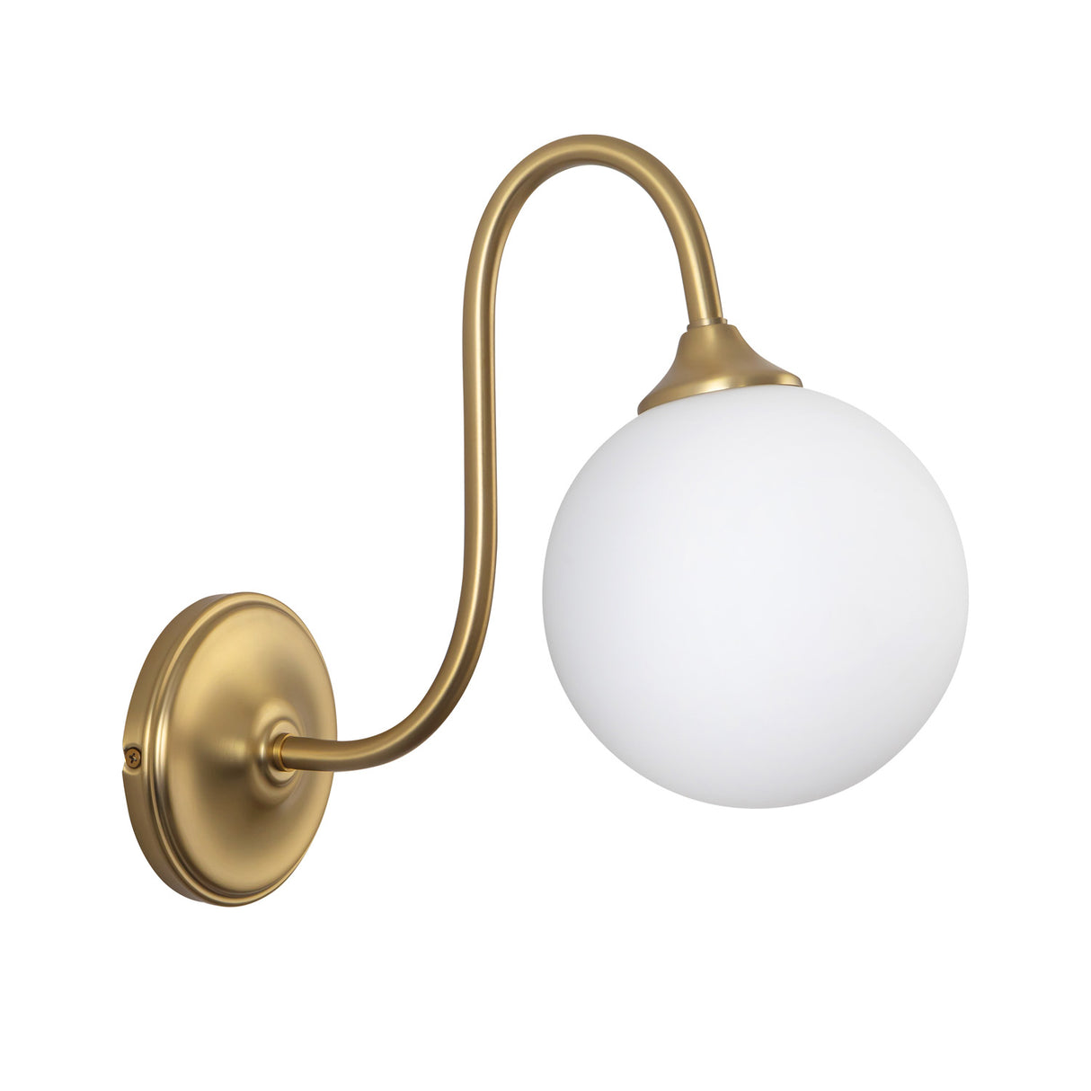 Leslie Wall Sconce 12", Brushed Brass