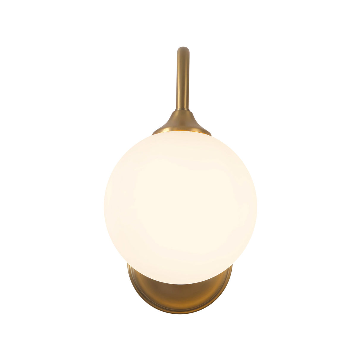 Leslie Wall Sconce 12", Brushed Brass