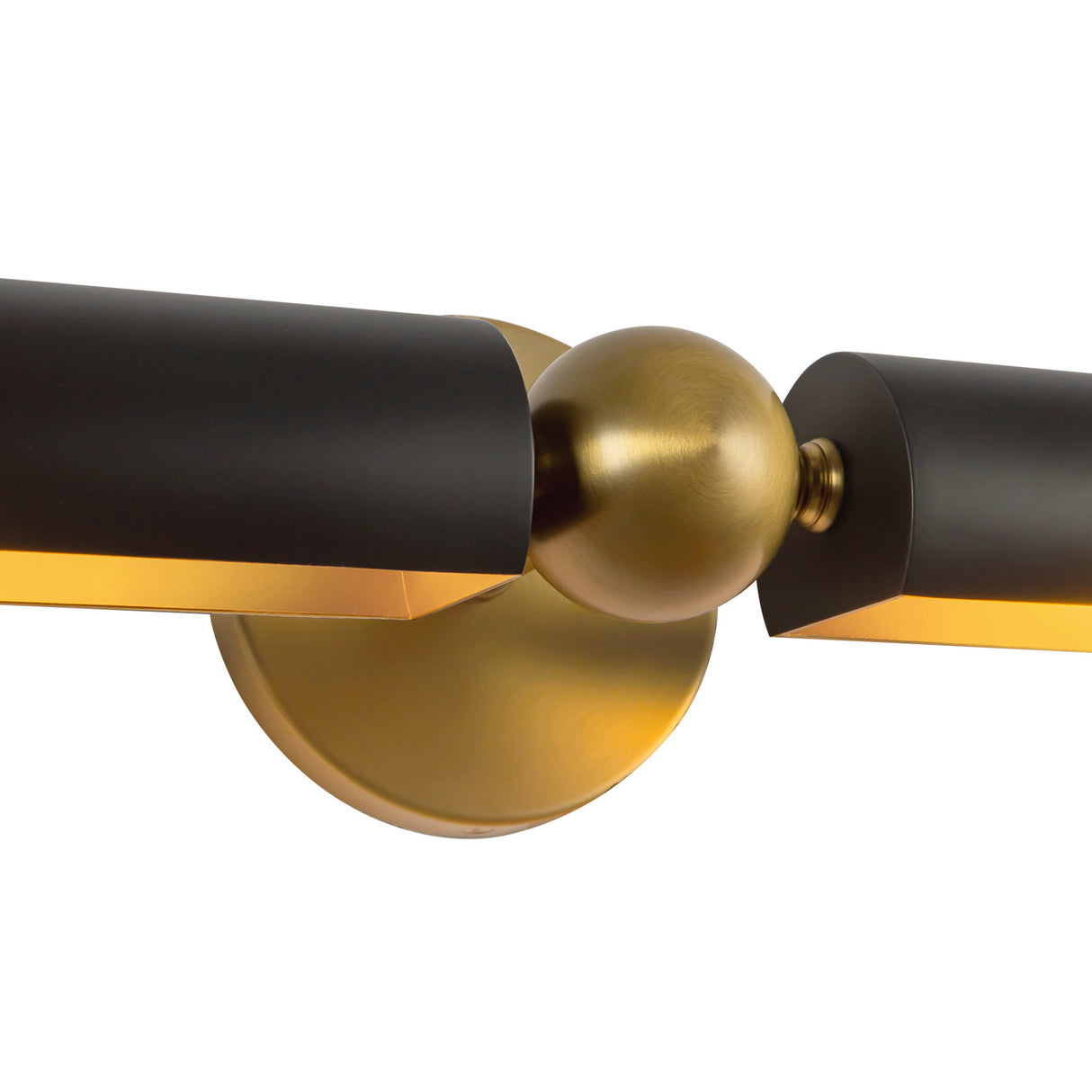 Deedra Picture Light 23", Matte Black and Brushed Brass