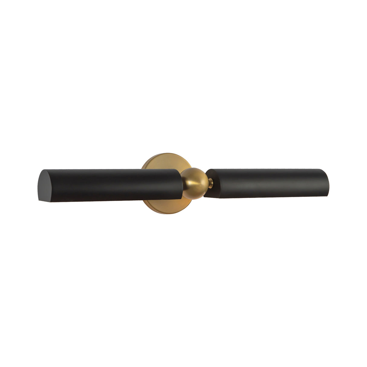 Deedra Picture Light 23", Matte Black and Brushed Brass