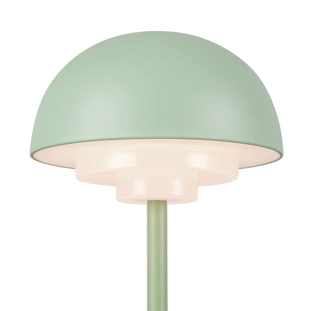 Carola Rechargeable Table Lamp 12", Pistachio