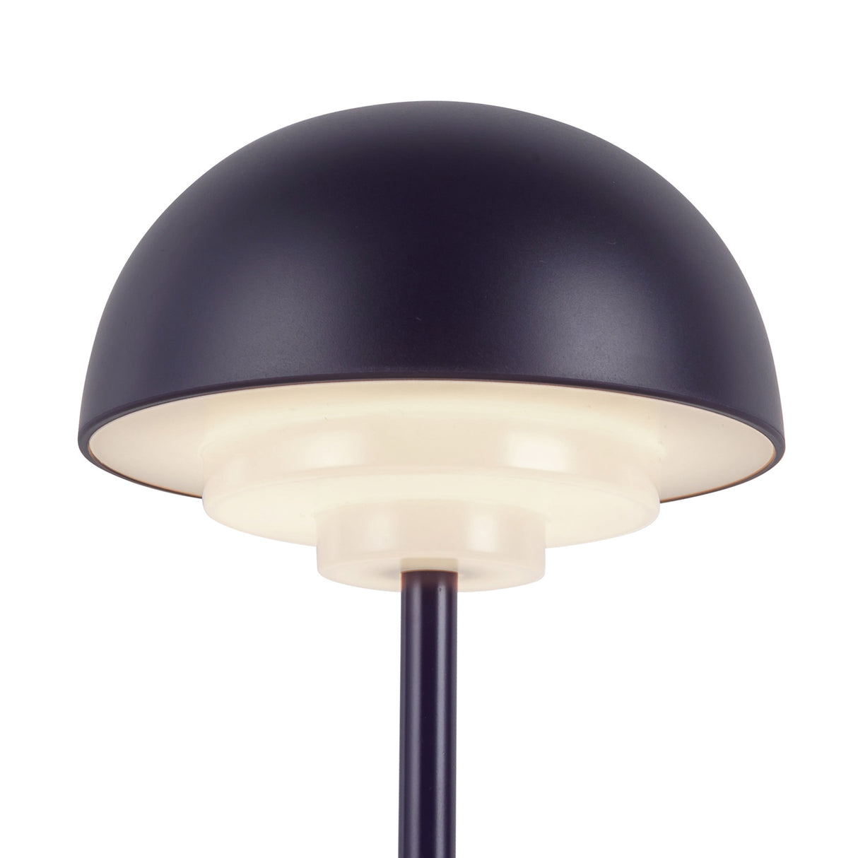 Carola Rechargeable Table Lamp 12", Navy Blue