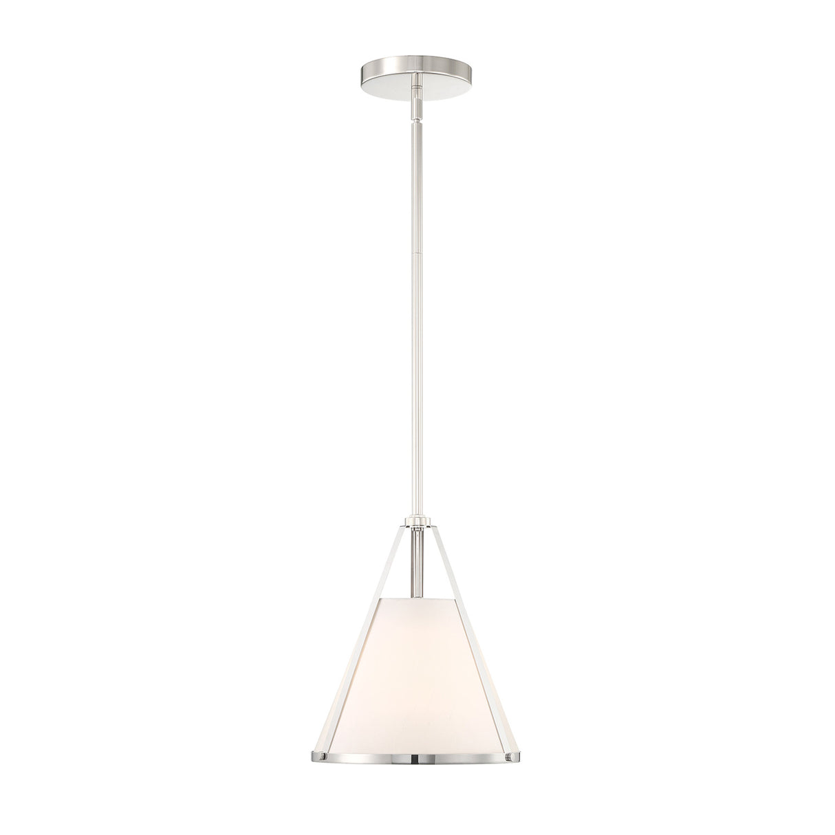 Hoyt Small Conical Pendant 9", Polished Nickel