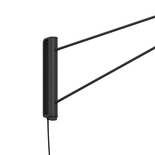 Jude Extra Large LED Swing Arm Sconce, Black