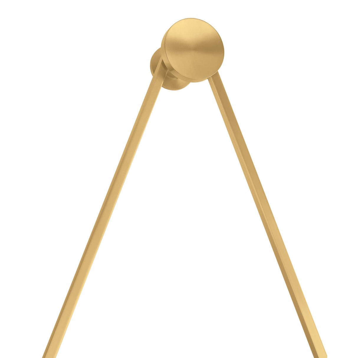 Maxine LED Wall Sconce 18", Aged Brass and Matte Cloud Glass
