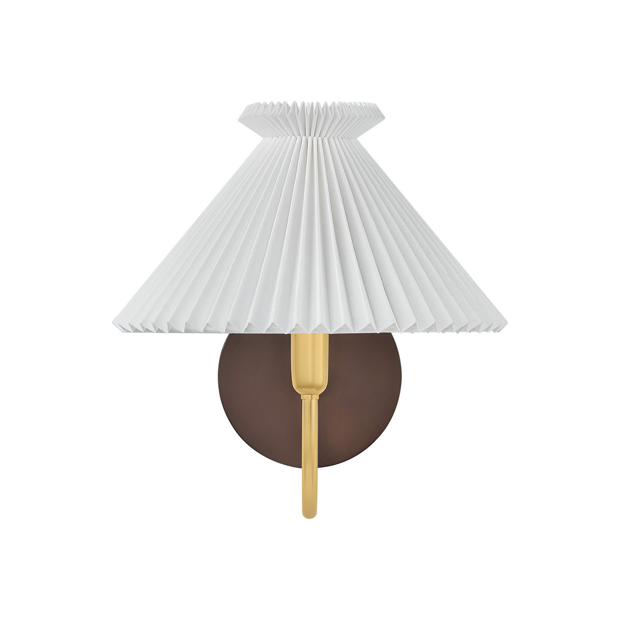 Marie Wall Sconce 10", Aged Brass and Wood