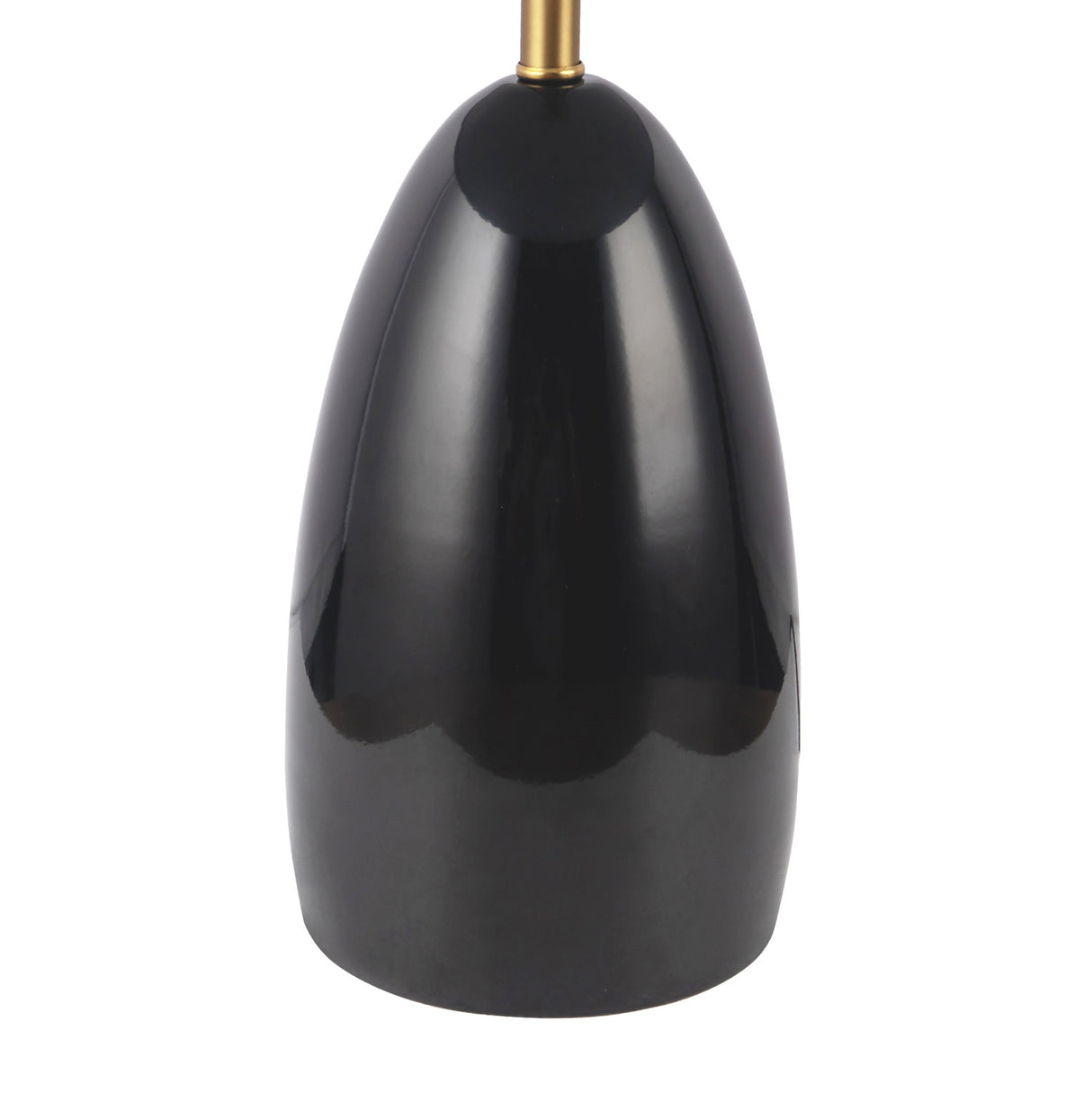 Aubrey LED Table Lamp 14", Glossy Black