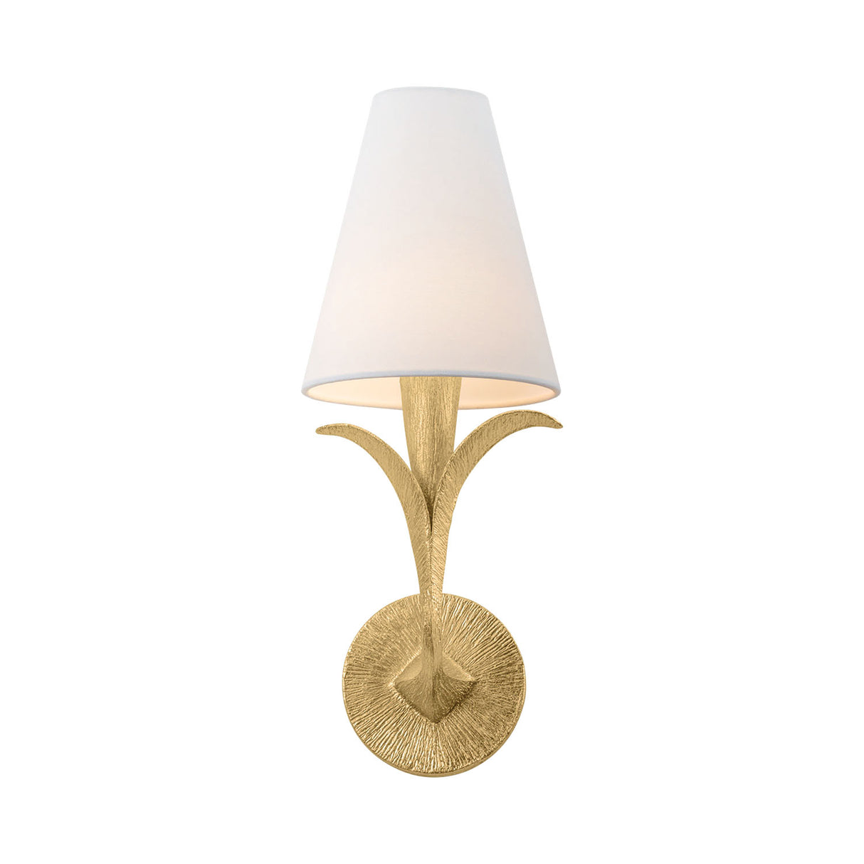 Junia Wall Sconce 17", Textured Gold