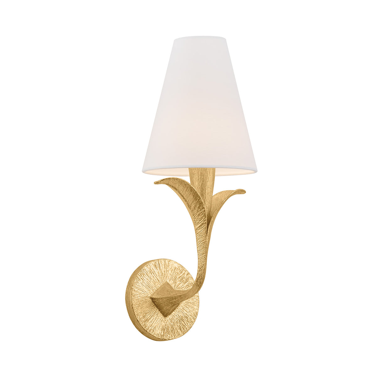 Junia Wall Sconce 17", Textured Gold