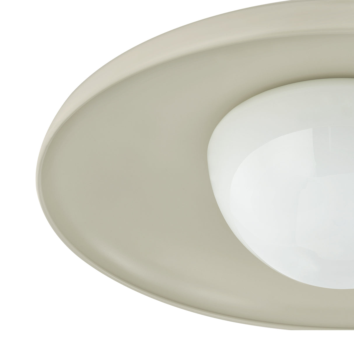 Bain Large Pendant 20", Off-White and Patina Brass