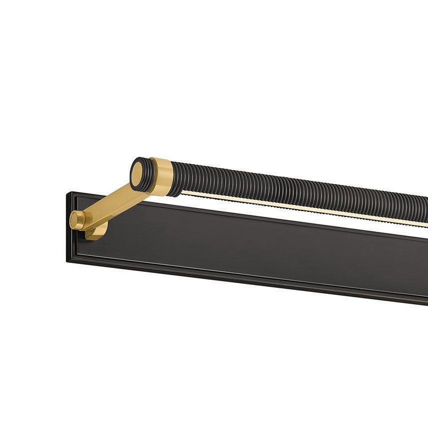 Heath LED Picture Light 24", Distressed Bronze and Aged Brass