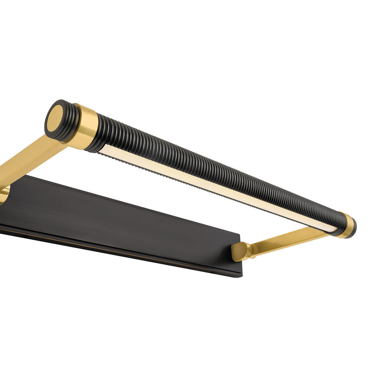 Heath LED Picture Light 24", Distressed Bronze and Aged Brass