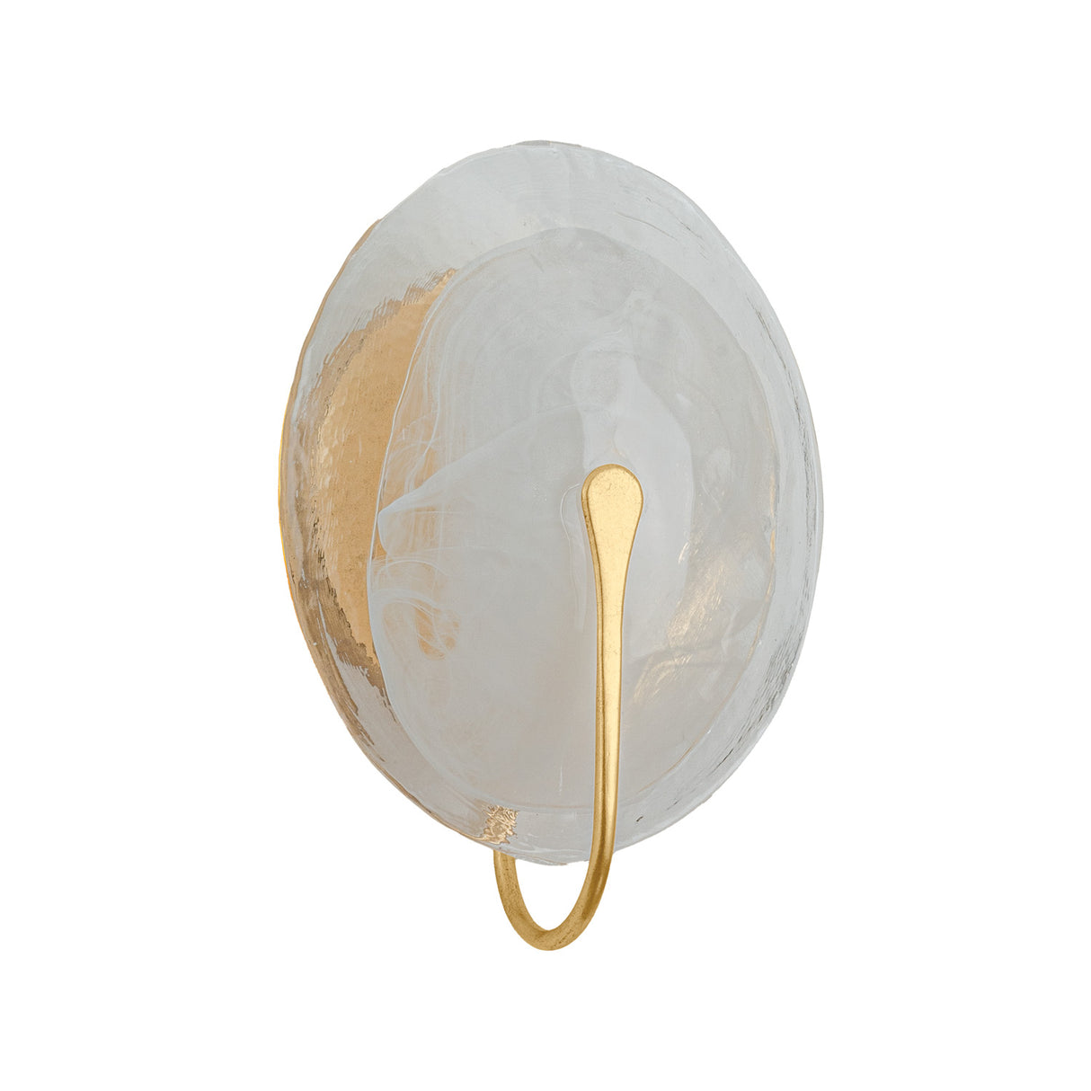 Whitman Wall Sconce 12", Gold Leaf and Art Glass