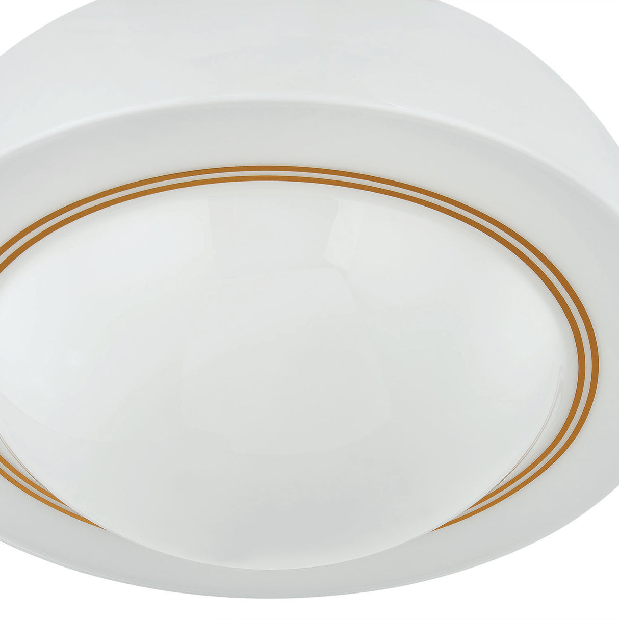 Leonie Medium Semi-Flush 15", Aged Brass and Milk Glass