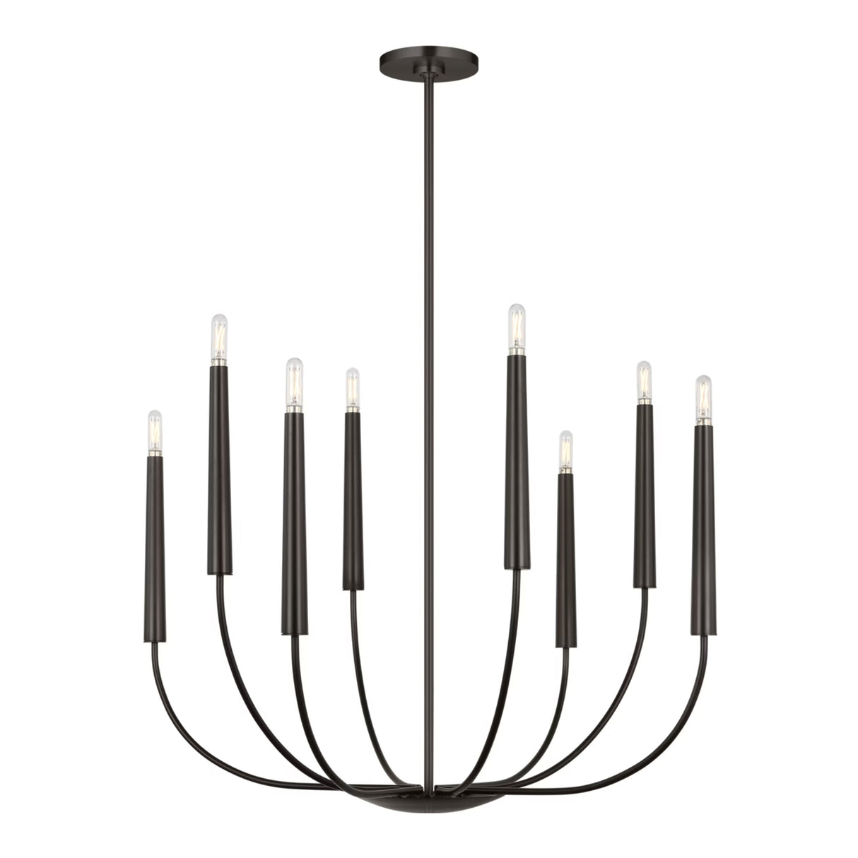 Solana 8 Light Chandelier 34", Aged Iron