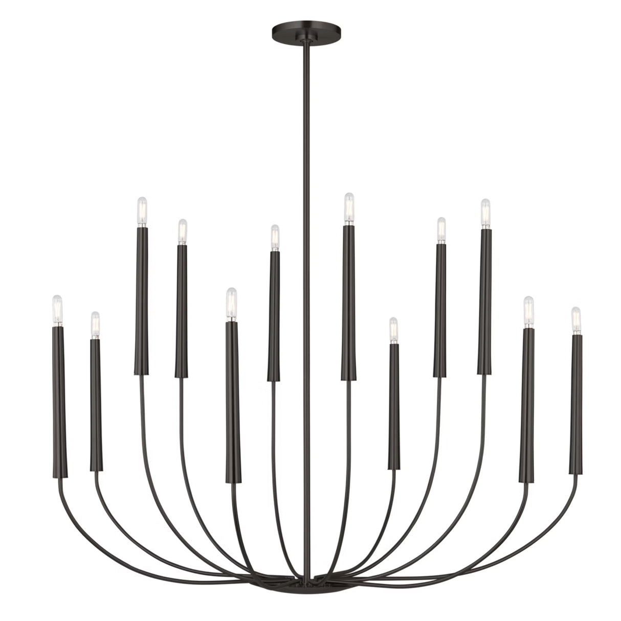 Solana 12 Light Chandelier 48", Aged Iron