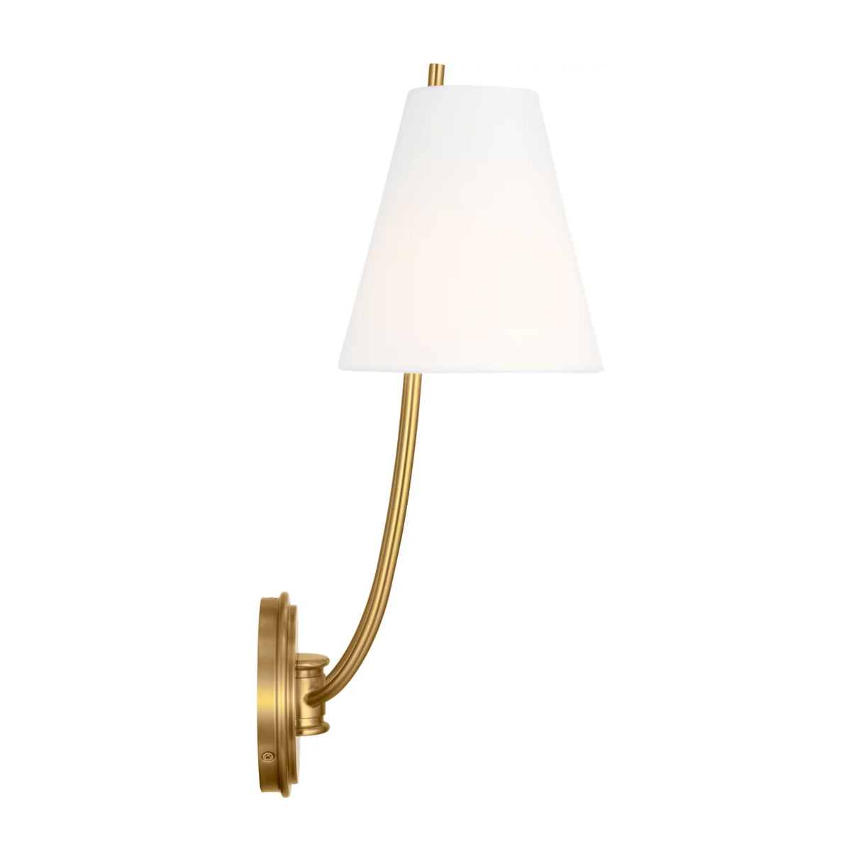 Cordelia Double Wall Sconce 18", Modern Brass