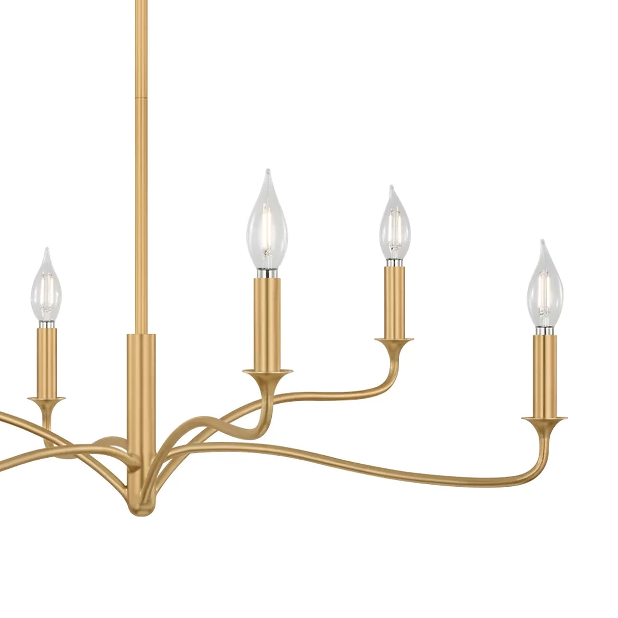 Harwick 6 Light Chandelier 32", Gilded Brass
