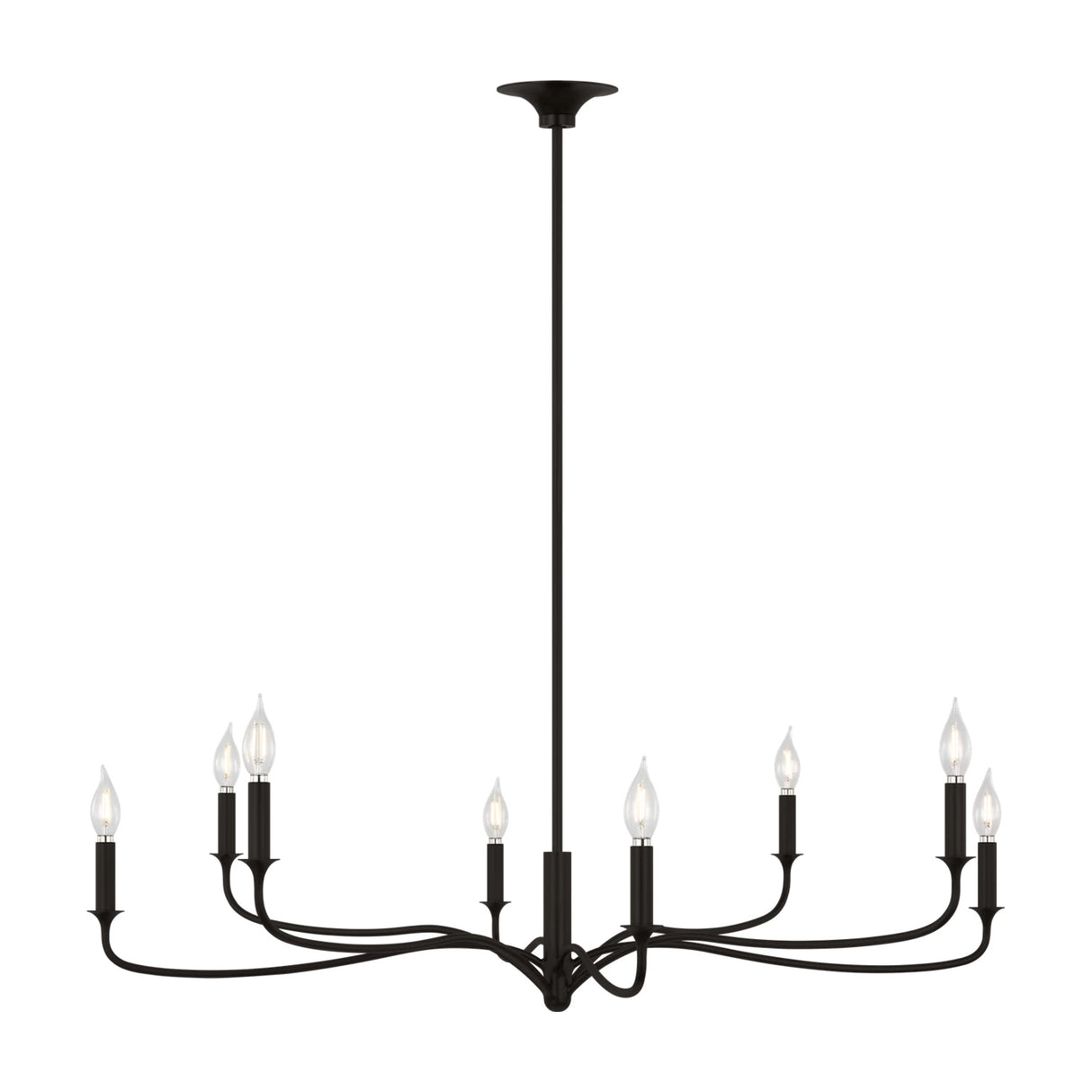 Harwick 8 Light Chandelier 42", Aged Iron