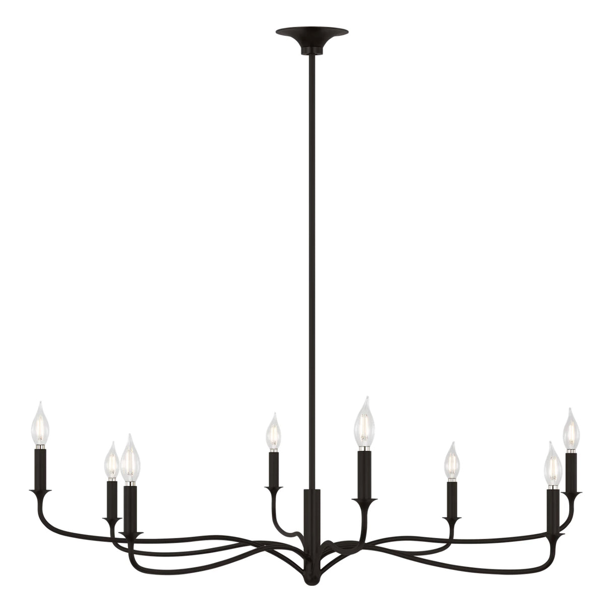 Harwick 8 Light Chandelier 42", Aged Iron