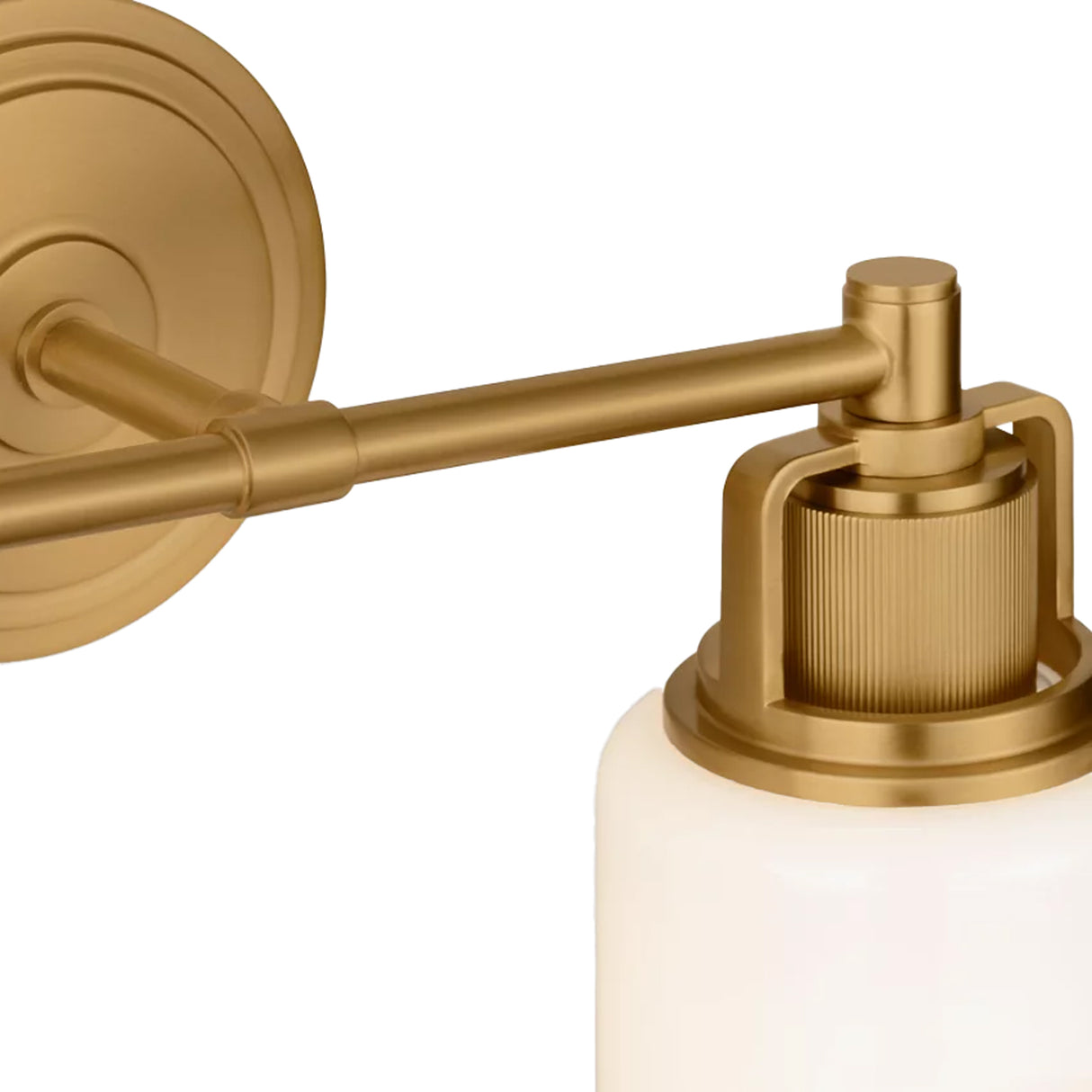 Claxton 2 Light Vanity 14", Modern Brass