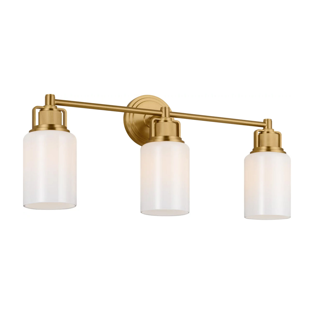 Claxton 3 Light Vanity 24", Modern Brass