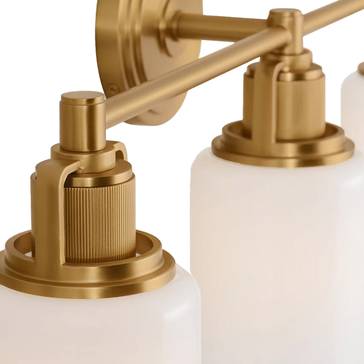 Claxton 3 Light Vanity 24", Modern Brass