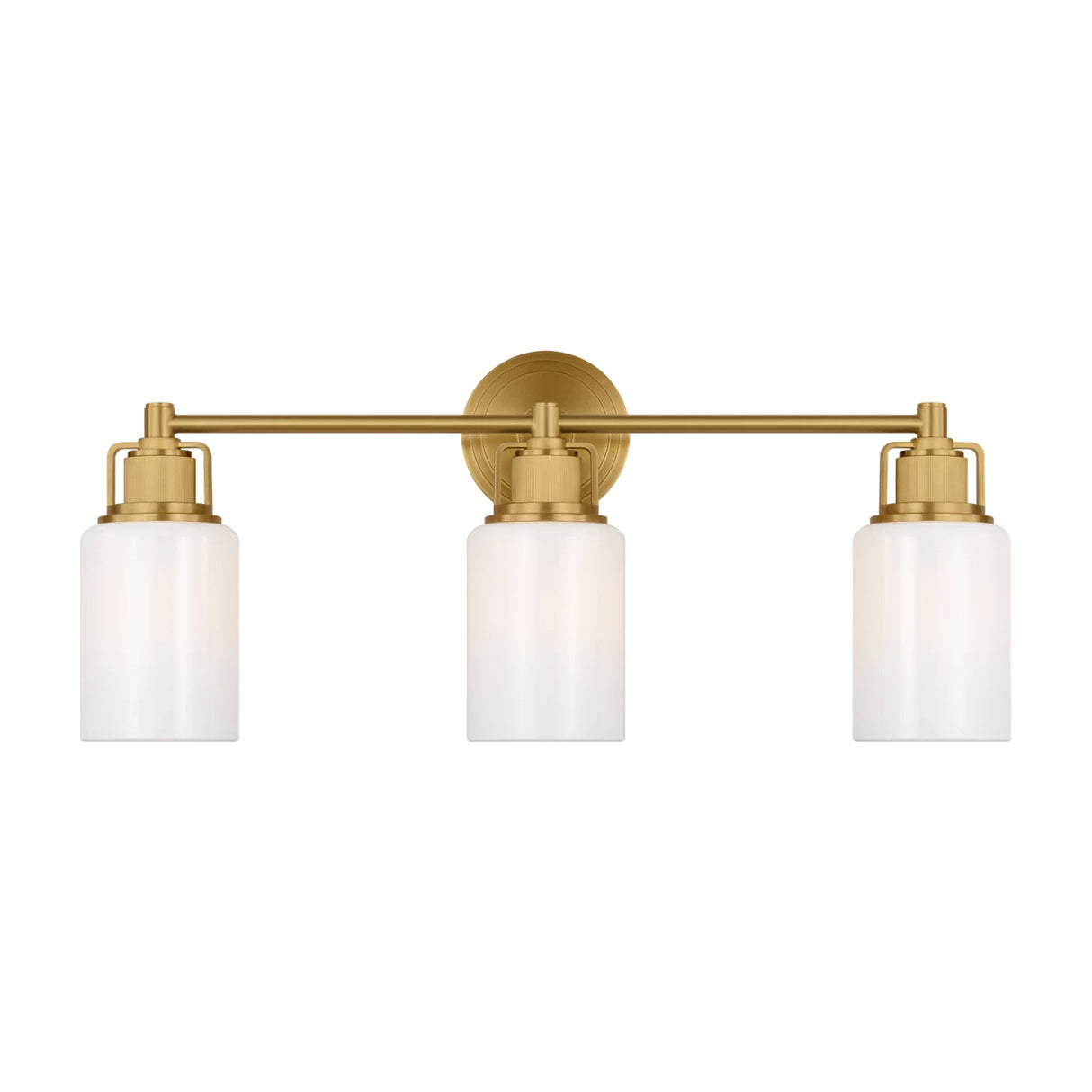 Claxton 3 Light Vanity 24", Modern Brass