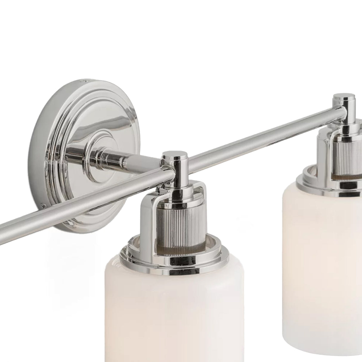 Claxton 3 Light Vanity 24", Polished Nickel