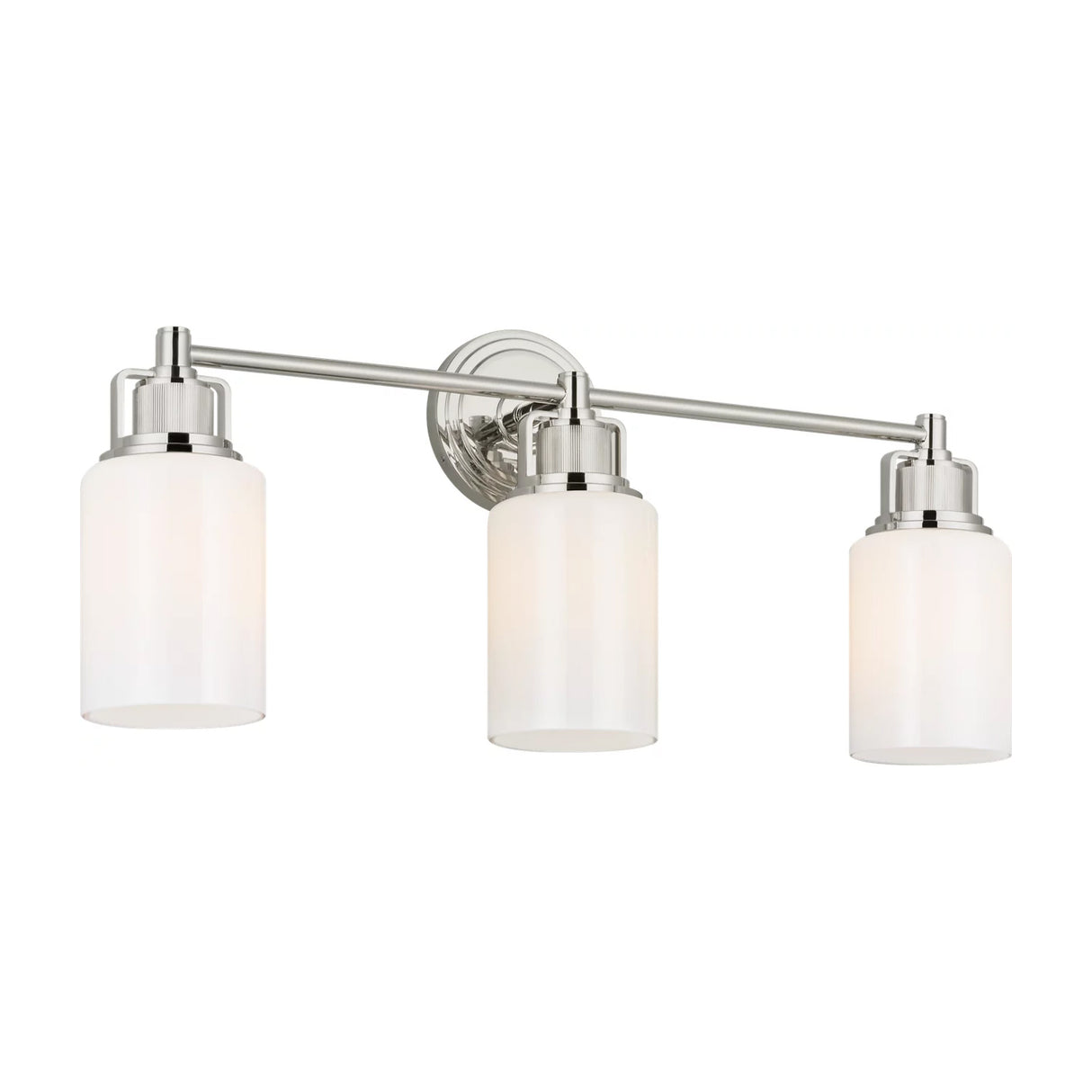 Claxton 3 Light Vanity 24", Polished Nickel