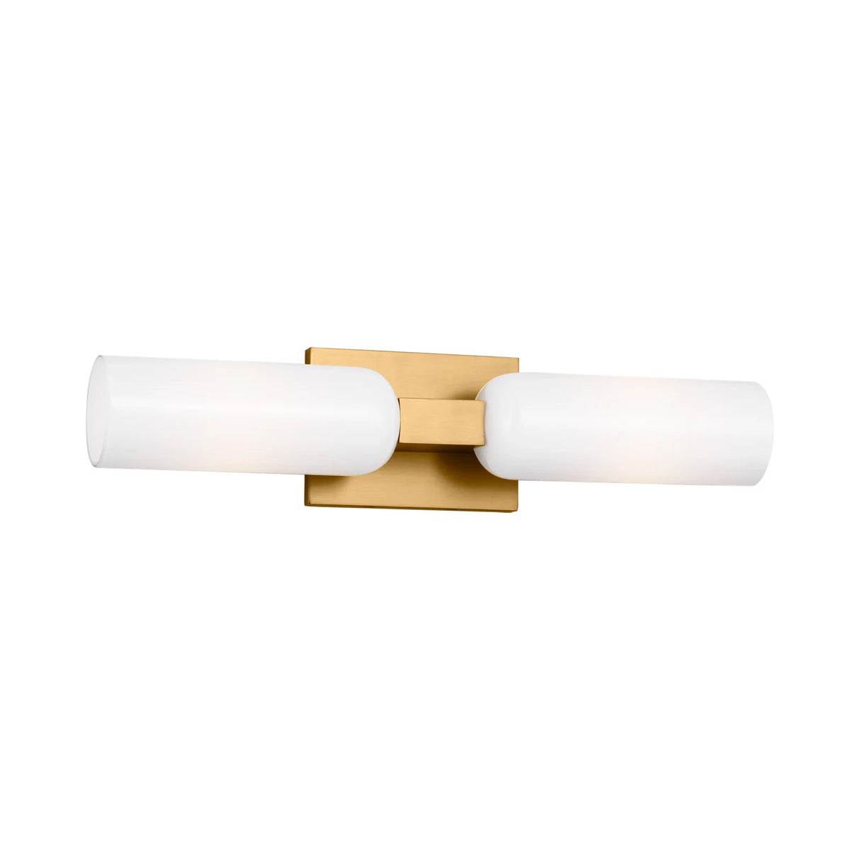 Vesper 2 Light Vanity 21", Modern Brass