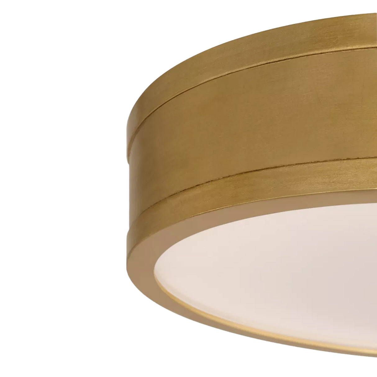 Merton Round LED Semi-Flush 12", Gilded Brass