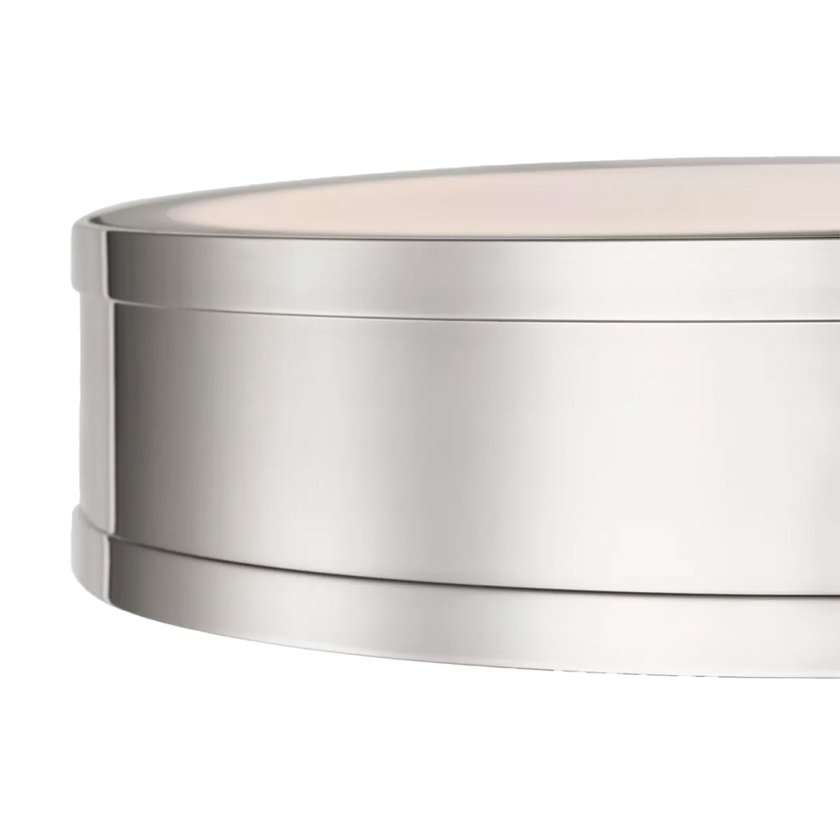 Merton Round LED Semi-Flush 12", Polished Nickel