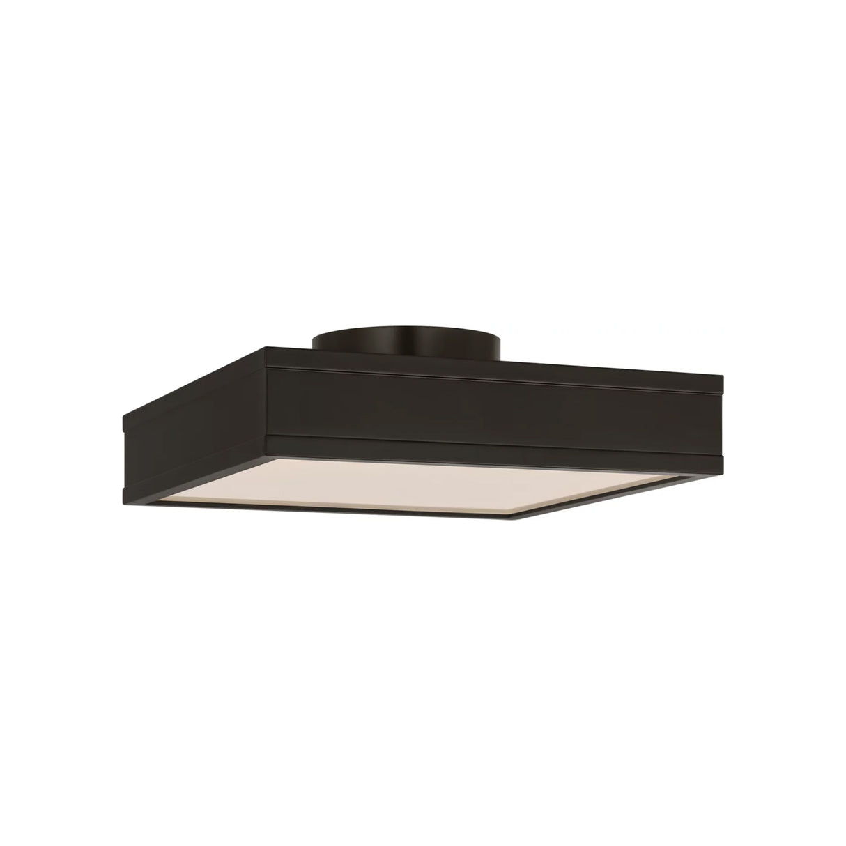 Merton Square LED Semi-Flush 12", Aged Iron