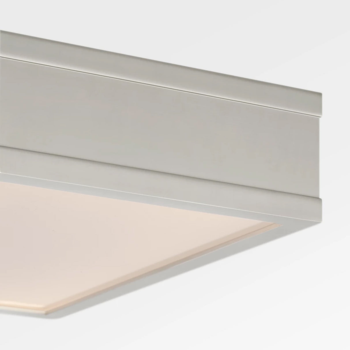 Merton Square LED Semi-Flush 12", Polished Nickel