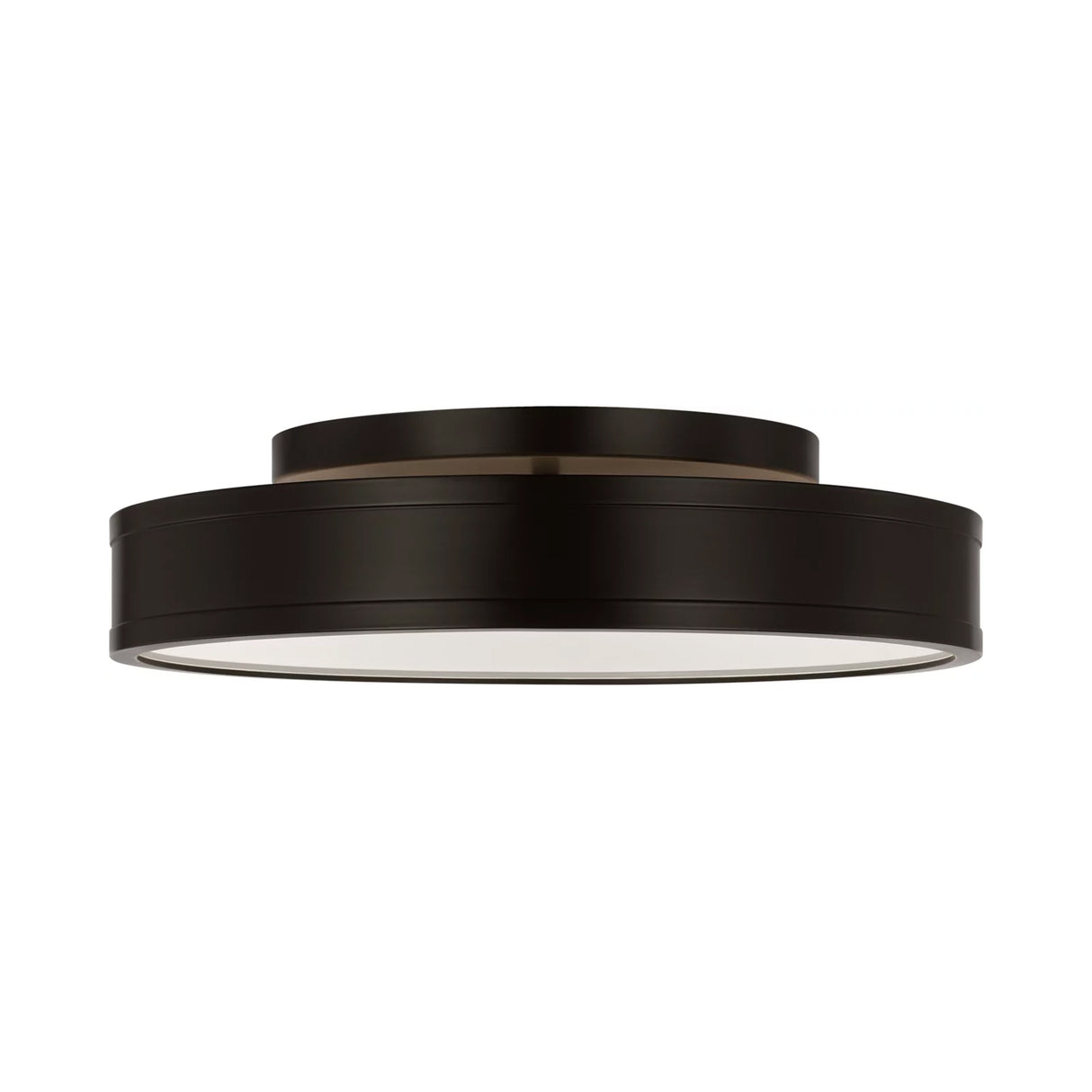 Merton Round LED Semi-Flush 16", Aged Iron