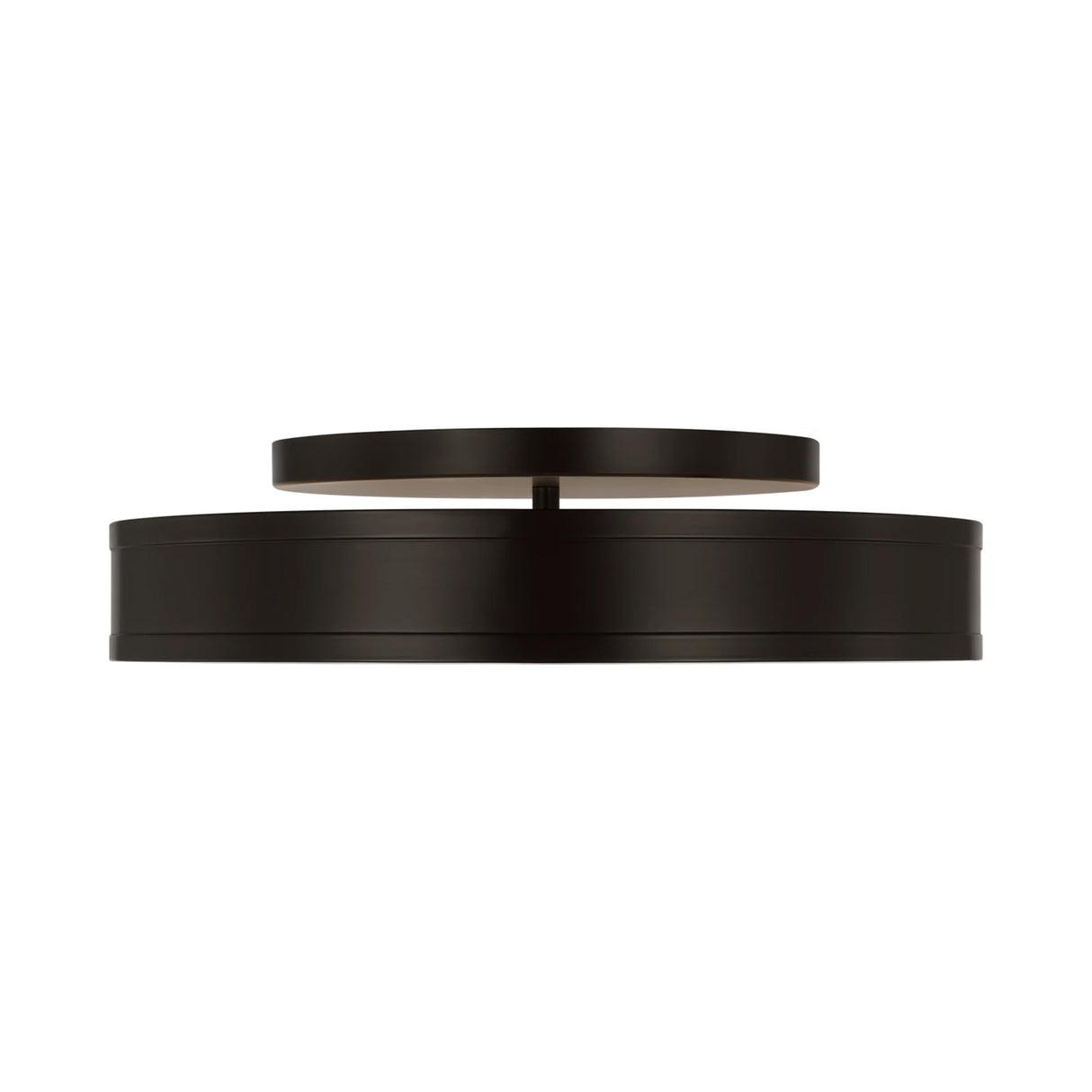 Merton Round LED Semi-Flush 16", Aged Iron