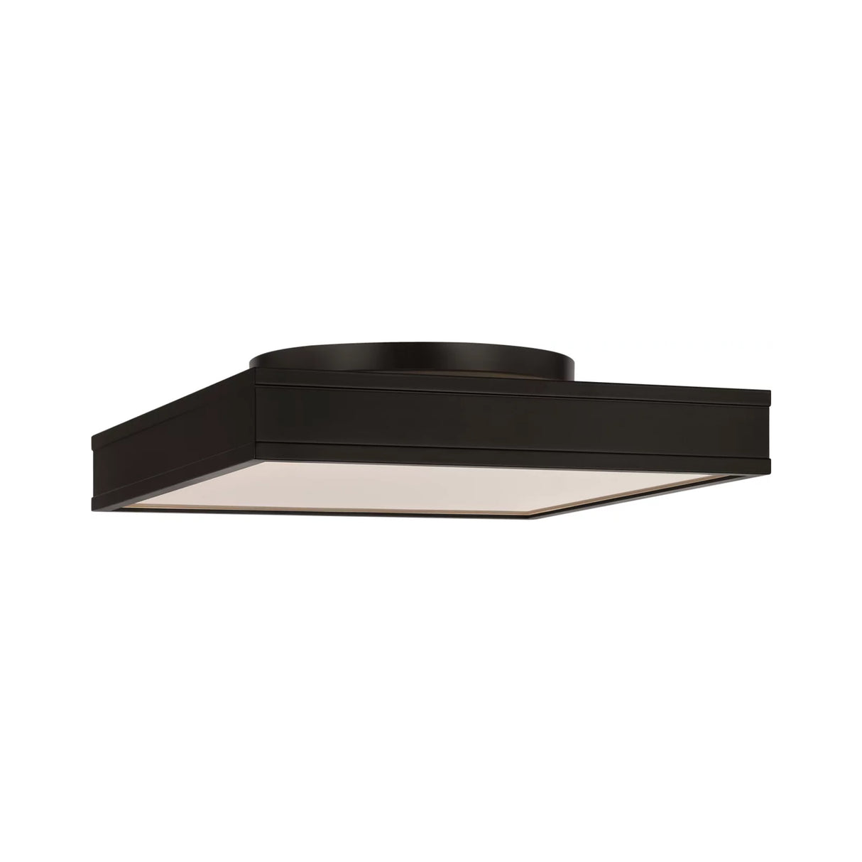 Merton Square LED Semi-Flush 16", Aged Iron