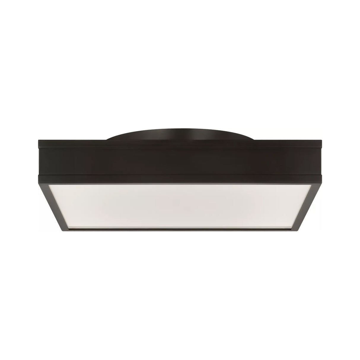 Merton Square LED Semi-Flush 16", Aged Iron