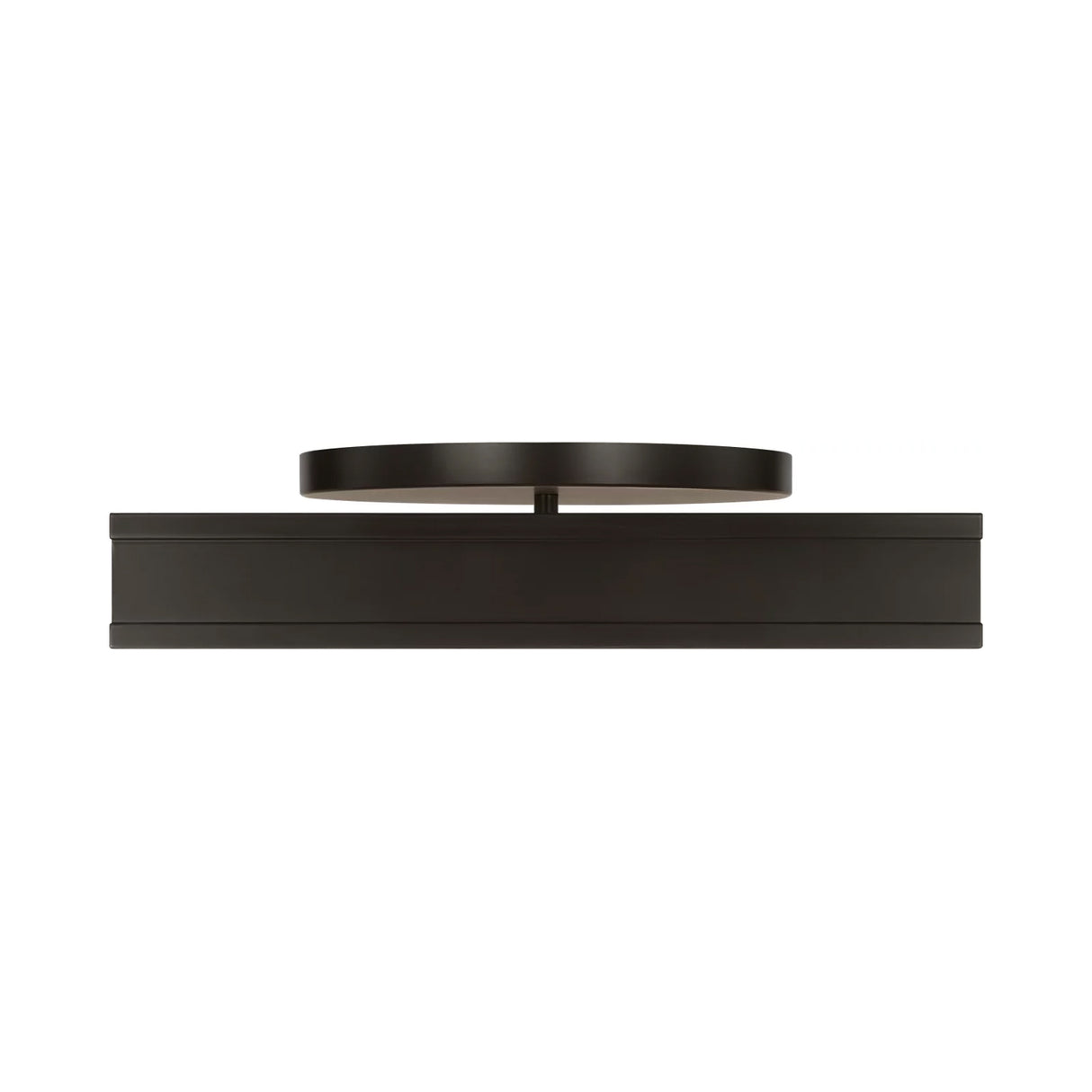 Merton Square LED Semi-Flush 16", Aged Iron