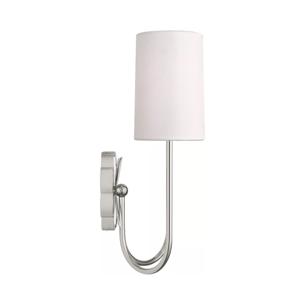 Ashby Double Wall Sconce 14", Polished Nickel and Mirror Glass