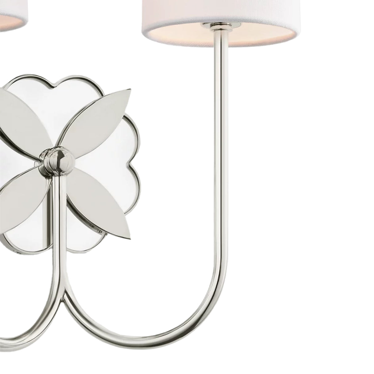 Ashby Double Wall Sconce 14", Polished Nickel and Mirror Glass