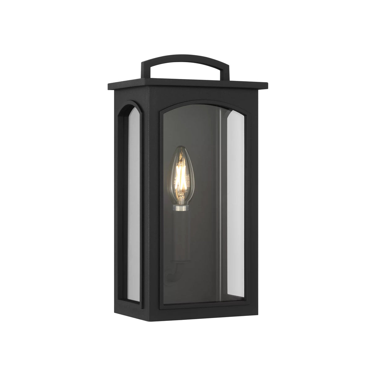 Barlow Outdoor Wall Light, Extra Small 12", Textured Black