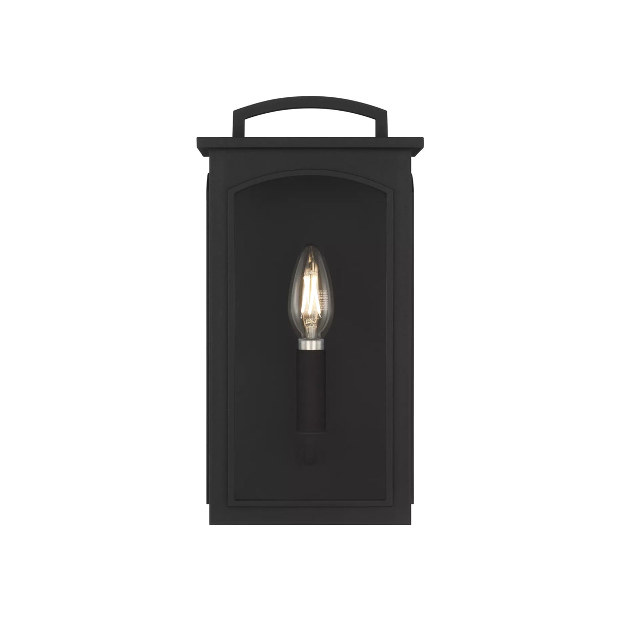 Barlow Outdoor Wall Light, Extra Small 12", Textured Black