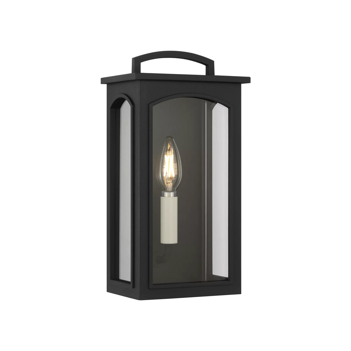 Barlow Outdoor Wall Light, Extra Small 12", Textured Black