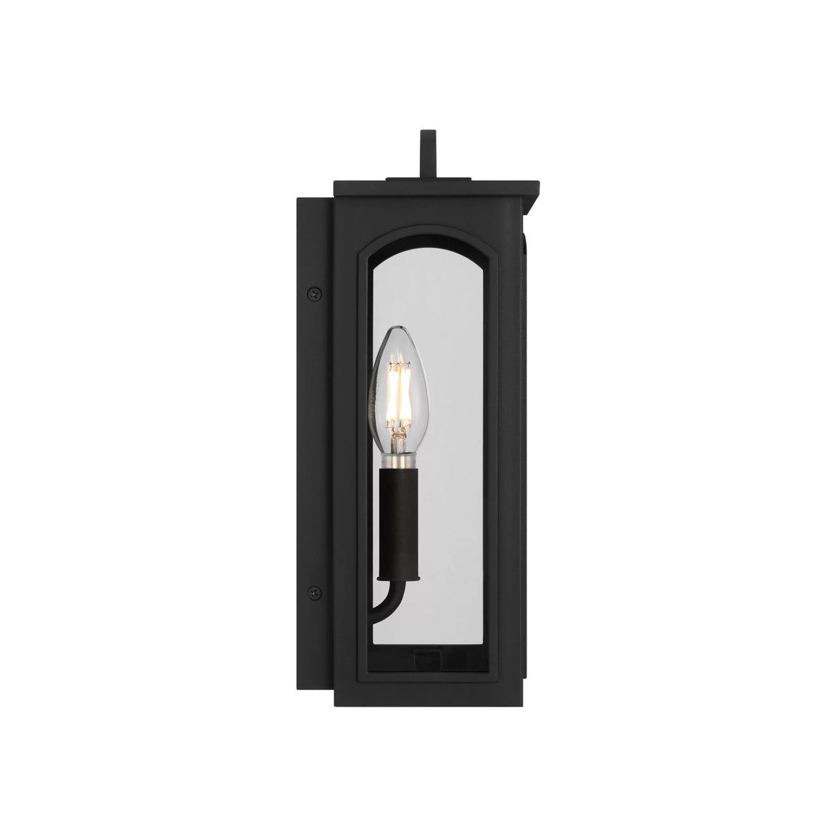Barlow Outdoor Wall Light, Extra Small 12", Textured Black
