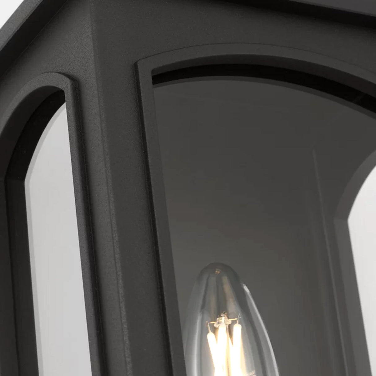 Barlow Outdoor Wall Light, Extra Small 12", Textured Black