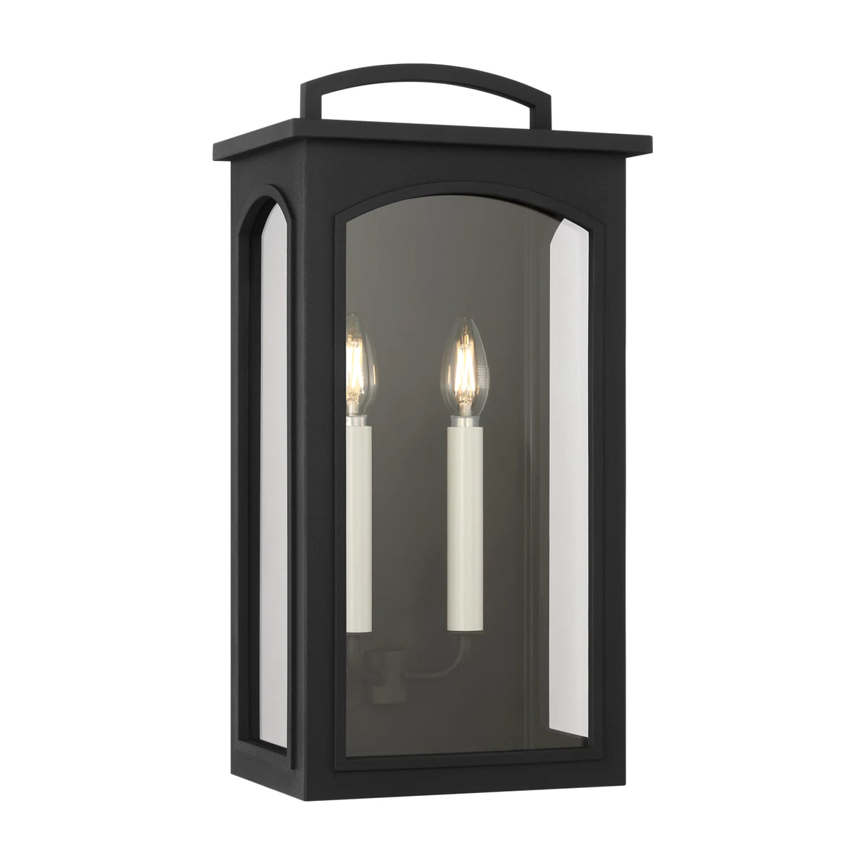 Barlow Outdoor Wall Light, Medium 19", Textured Black
